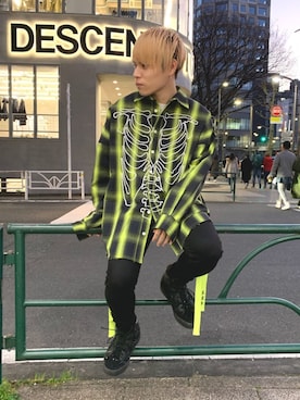 「Haculla（ハキュラ）のアイテム」を使った、Sさん（メンズ・160cm）の冬コーディネート