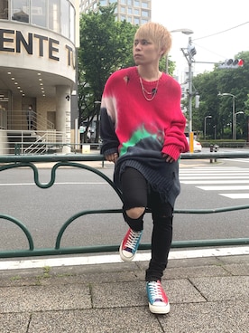 「ROYAL FLASH（ロイヤルフラッシュ）のアイテム」を使った、Sさん（メンズ・160cm）の春コーディネート