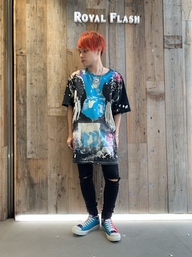 「BOW WOW（バウワウ）のアイテム」を使った、Sさん（メンズ・160cm）の春コーディネート