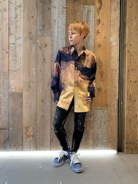 「FAGASSENT（ファガッセン）のアイテム」を使った、Sさん（メンズ・160cm）の夏コーディネート