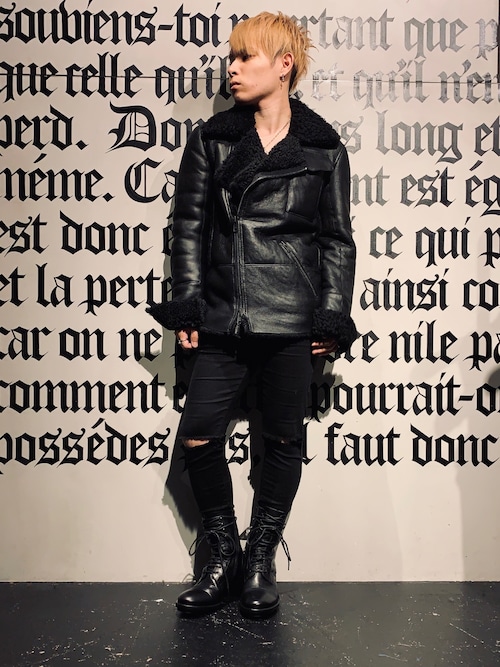 激レア!!ANN DEMEULEMEESTER アシンメトリー ムートンコート 激レア!!ANN DEMEULEMEESTER アシンメトリー ムートンコート
