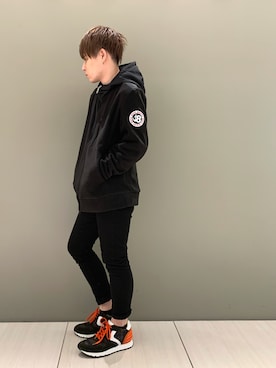 「muta（ムータ）のアイテム（ブルゾン）」を使った、Sさん（メンズ・160cm）の冬コーディネート