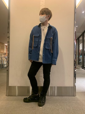 「RAWLIFE（ロウライフ）のアイテム」を使った、Sさん（メンズ・160cm）の春コーディネート