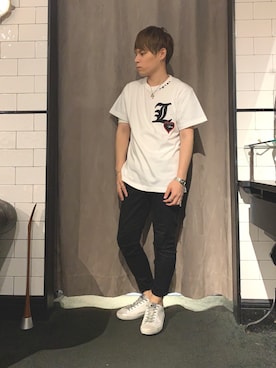 「STUD MUFFIN（スタッドマフィン）のアイテム」を使った、Sさん（メンズ・160cm）の春コーディネート