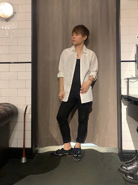 「FranCisT_MOR.K.S.（フランシストモークス）のアイテム」を使った、Sさん（メンズ・160cm）の夏コーディネート