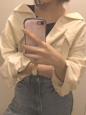 「アイテム（バングル/リストバンド）」を使った、mizuhoさん（レディース・161cm・20代）の秋コーディネート