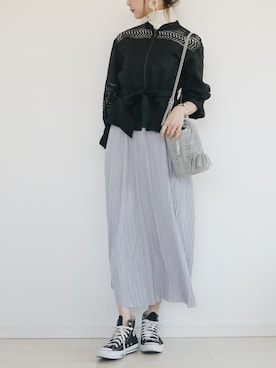 「LILY BROWN（リリーブラウン）のアイテム（ブルゾン）」を使った、cocococco2525さん（レディース・174cm）の春コーディネート