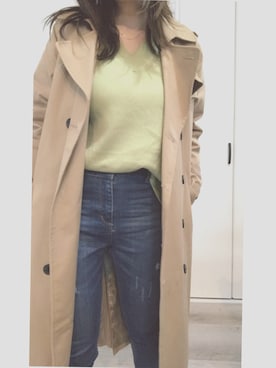 「アイテム（トレンチコート）」を使った、♡さん（レディース・152cm・20代）の春コーディネート