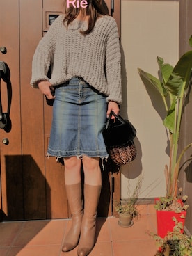 Rieさん(レディース・168cm)の冬コーディネート