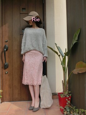 Rieさん(レディース・168cm)の春コーディネート