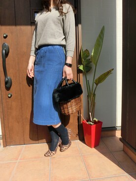 「ワッフル」｜Rieさん（レディース・168cm）の春コーディネート