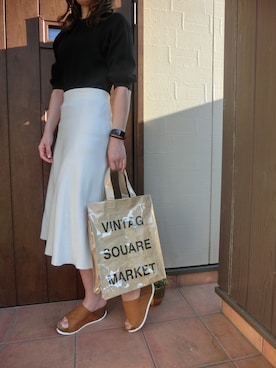 「Lavish（ラヴィッシュ）のアイテム」を使った、Rieさん（レディース・168cm）の春コーディネート