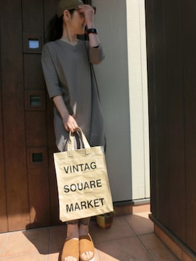 ワンピースを使った 上下しまむらコーデ の人気ファッションコーディネート Wear