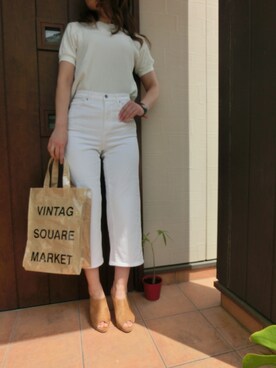 「Lavish（ラヴィッシュ）のアイテム」を使った、Rieさん（レディース・168cm）の夏コーディネート