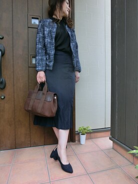 Rieさん（レディース・168cm）の春コーディネート