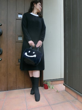 ワンピースを使った 3dニット のレディース人気ファッションコーディネート Wear