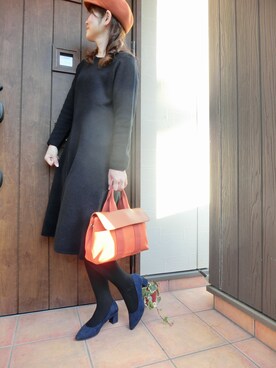 Rieさん（レディース・168cm）の冬コーディネート