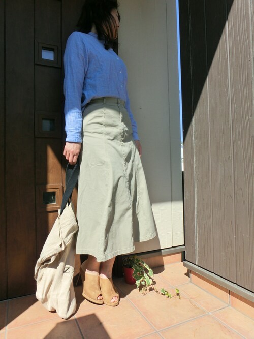 Rie ユニクロのスカートを使ったコーディネート Wear