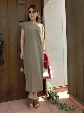 ワッフルワンピース の人気ファッションコーディネート 年齢 45歳 49歳 Wear