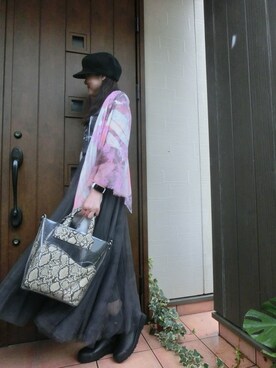 ニットキャップ ビーニー ベージュ系 を使った 40代女性 の人気ファッションコーディネート Wear