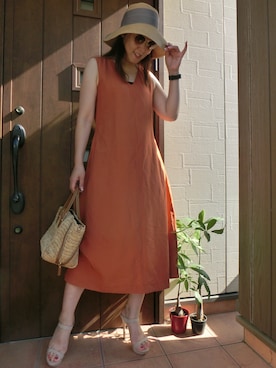 サングラスを使った 麦わら帽子 の人気ファッションコーディネート 年齢 45歳 49歳 Wear