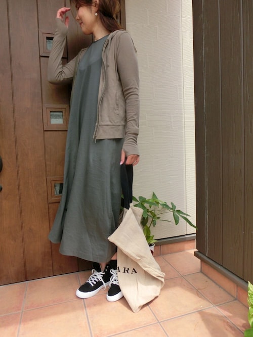 Rie ユニクロのワンピース ドレスを使ったコーディネート Wear