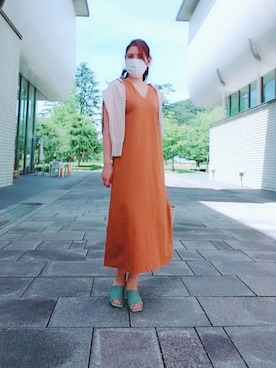 「アイテム（ワンピース/ドレス）」を使った、Rieさん（レディース・168cm・40代）の夏コーディネート