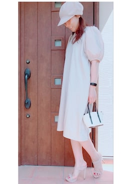 「アイテム（ワンピース/ドレス）」を使った、Rieさん（レディース・168cm・40代）の夏コーディネート
