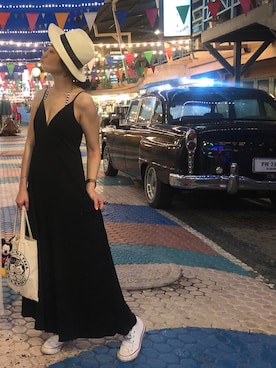「PAZZO」｜「アイテム（オールインワン・サロペット）」を使った、Paris 巴黎妞さん（レディース・166cm）の夏コーディネート