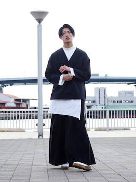 「SASQUATCHfabrix.（サスクワァッチファブリックス）のアイテム」を使った、daichi satohさん（メンズ・181cm・20代）の冬コーディネート