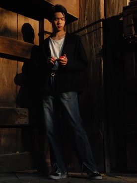 「ESSAY（エッセイ）のアイテム（ジャケット/アウター）」を使った、daichi satohさん（メンズ・181cm）の春コーディネート