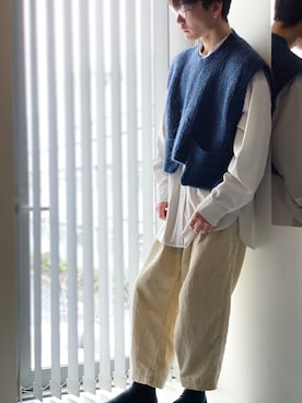 「haushca（ハウシュカ）のアイテム」を使った、NNさん（メンズ・169cm）の冬コーディネート