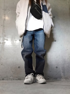 「ONE（ワン）のアイテム」を使った、083さん（レディース・153cm）の秋コーディネート