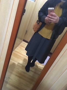 「poudoudou（プードゥドゥ）のアイテム」を使った、あいりさん（レディース・156cm）の秋コーディネート