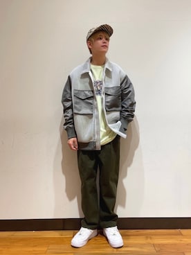 「URBAN RESEARCH（アーバンリサーチ）のアイテム（キャップ）」を使った、鎌田　真平さん（メンズ・172cm）の春コーディネート