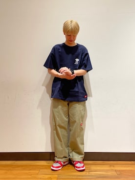 「thisisneverthat（ディスイズネバーザット）のアイテム（パンツ）」を使った、鎌田　真平さん（メンズ・172cm）の春コーディネート