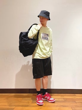 「URBAN RESEARCH Sonny Label（アーバンリサーチサニーレーベル）のアイテム（帽子）」を使った、鎌田　真平さん（メンズ・172cm）の春コーディネート
