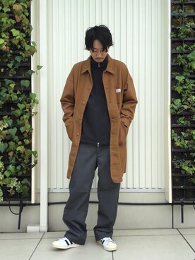 「ショップコート」｜「アイテム（ブルゾン）」を使った、田中洋輝さん（メンズ・178cm）の秋コーディネート