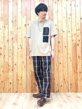 「PENNEYS（ぺニーズ）のアイテム（パンツ）」を使った、田中洋輝さん（メンズ・177cm）の夏コーディネート