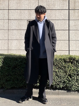 「FEELING MADE（フィーリングメイド）のアイテム」を使った、田中洋輝さん（メンズ・178cm）の冬コーディネート