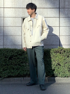 「FEELING MADE（フィーリングメイド）のアイテム」を使った、田中洋輝さん（メンズ・177cm）の冬コーディネート