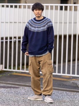 田中洋輝さん（メンズ・178cm）の冬コーディネート