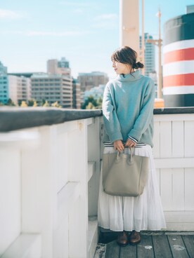 ドレスシューズを使った 冬マリン のレディース人気ファッションコーディネート Wear