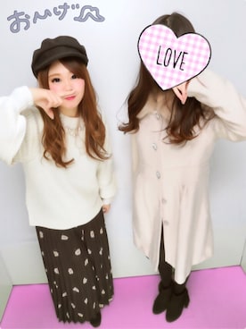 「バルーンスリーブ」｜mii☺︎さん（レディース・153cm）の冬コーディネート