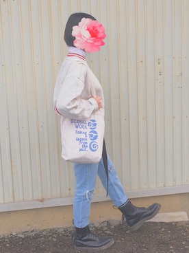 「アイテム（ブーティ）」を使った、キキさん（レディース・158cm）の春コーディネート