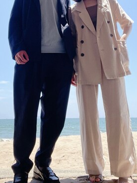 「JOURNAL STANDARD relume（ジャーナルスタンダード　レリューム）のアイテム（スーツセット）」を使った、ky_bbさん（メンズ・170cm）の夏コーディネート