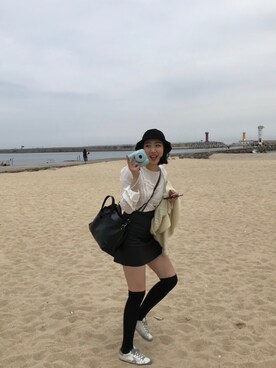 「여행」｜송현진さん（レディース・169cm）の春コーディネート