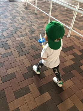 「LEGO（レゴ）のアイテム」を使った、hitomissさん（キッズ・80cm）の夏コーディネート