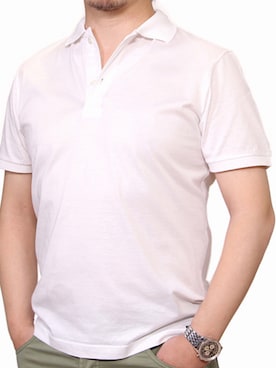 「アイテム（ポロシャツ）」を使った、del fioreさん（メンズ・170cm）の夏コーディネート