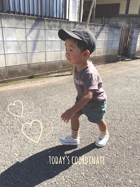 「jeans-b（ジーンズベー）のアイテム」を使った、sma_oさん（キッズ・90cm）の夏コーディネート
